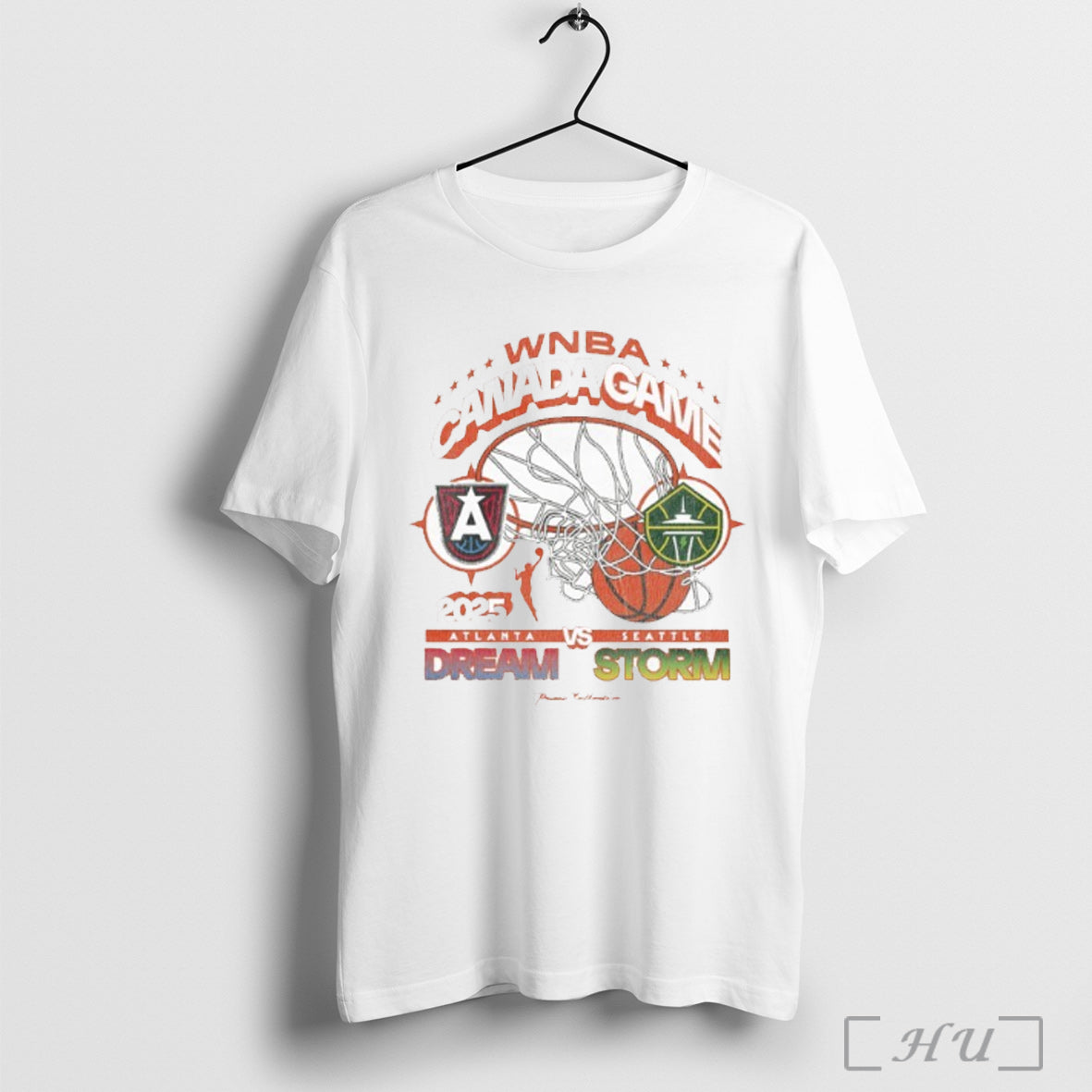 Officials Atlanta Dream Vs Seattle Storm 2025 Wnba - Adult & Kids T-Shirts, Sweatshirts & Hoodies apparel design preview 1
