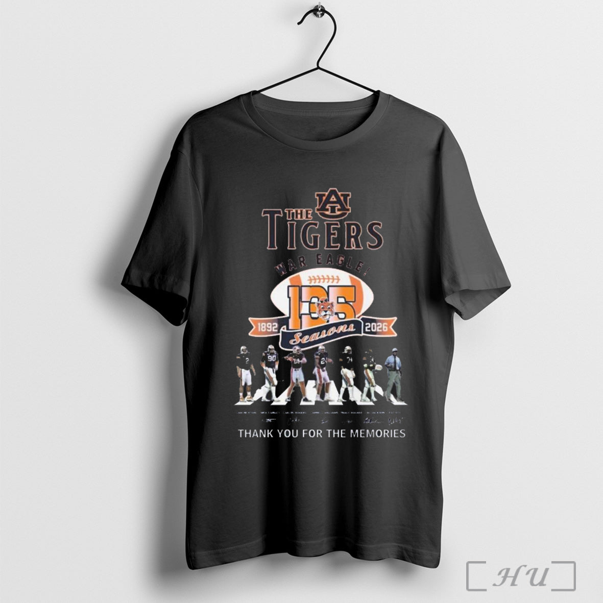 Officials Auburn Tigers War Eagle 135th Season 1892 - Adult & Kids T-Shirts, Sweatshirts & Hoodies apparel design preview 1