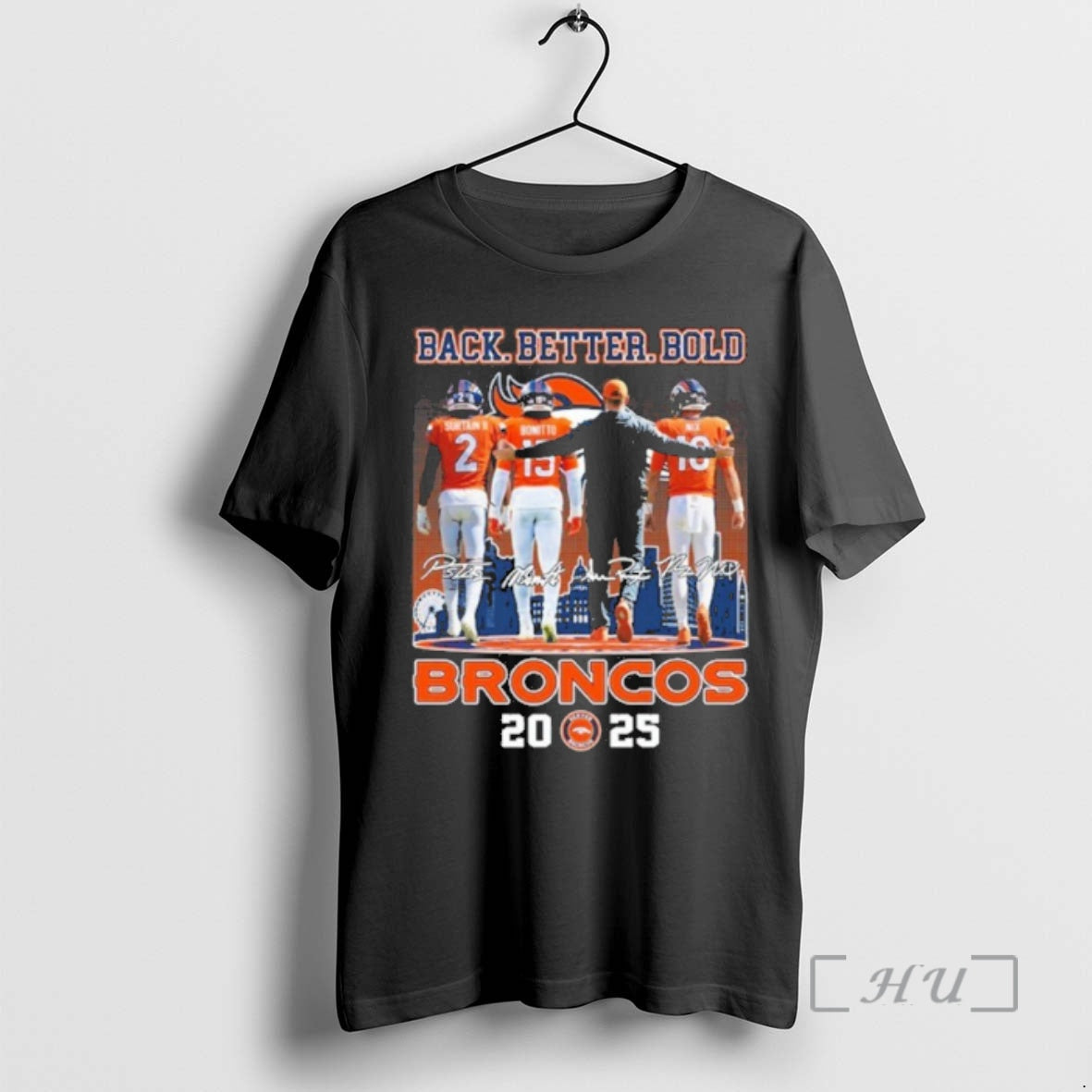 Officials Back Better Bold Player Signature Broncos - Adult & Kids T-Shirts, Sweatshirts & Hoodies apparel design preview 1