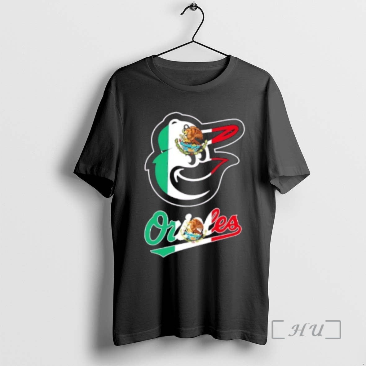 Officials Baltimore Orioles Baseball X Mexican Flag - Adult & Kids T-Shirts, Sweatshirts & Hoodies apparel design preview 1