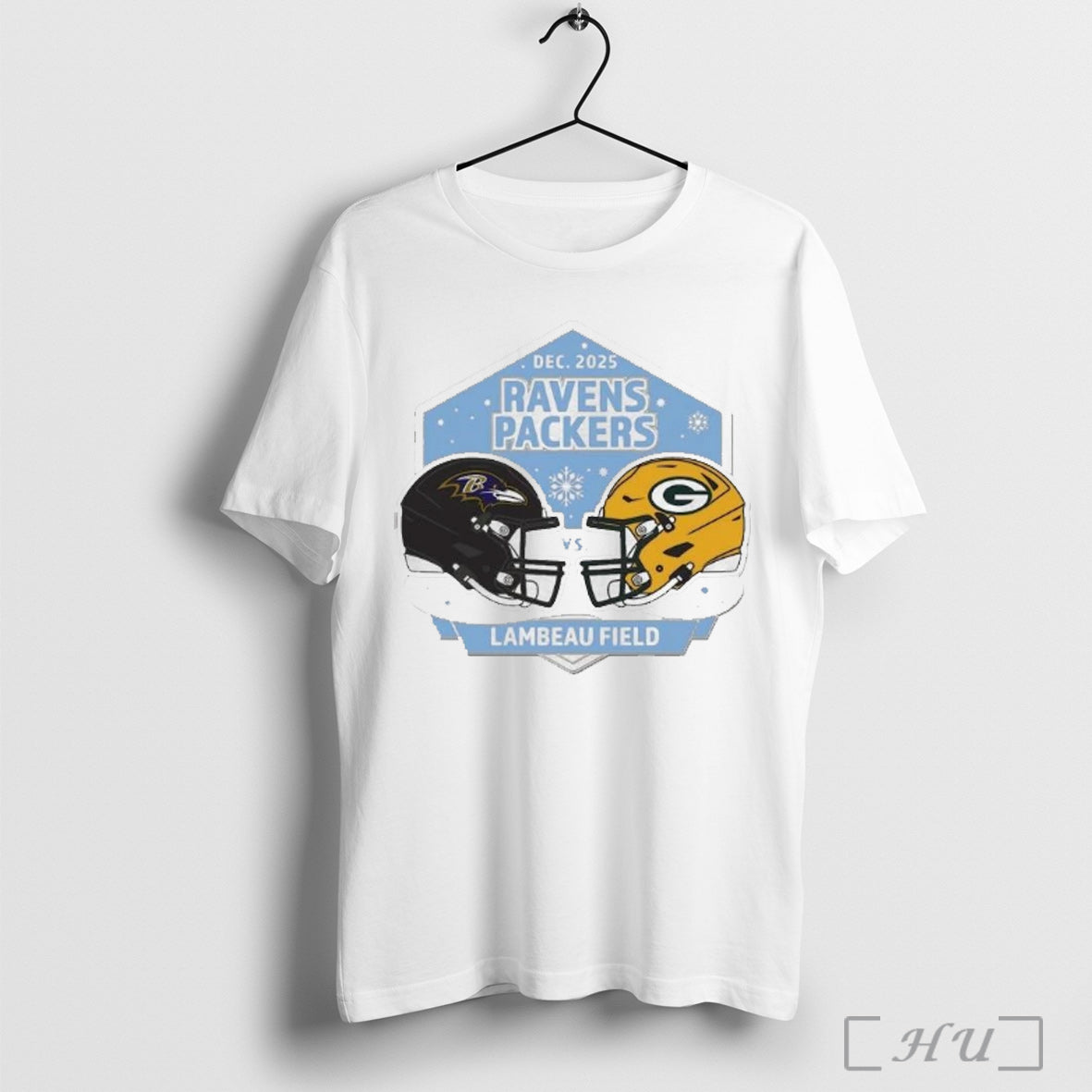Officials Baltimore Ravens Vs Green Bay Packers - Adult & Kids T-Shirts, Sweatshirts & Hoodies apparel design preview 1