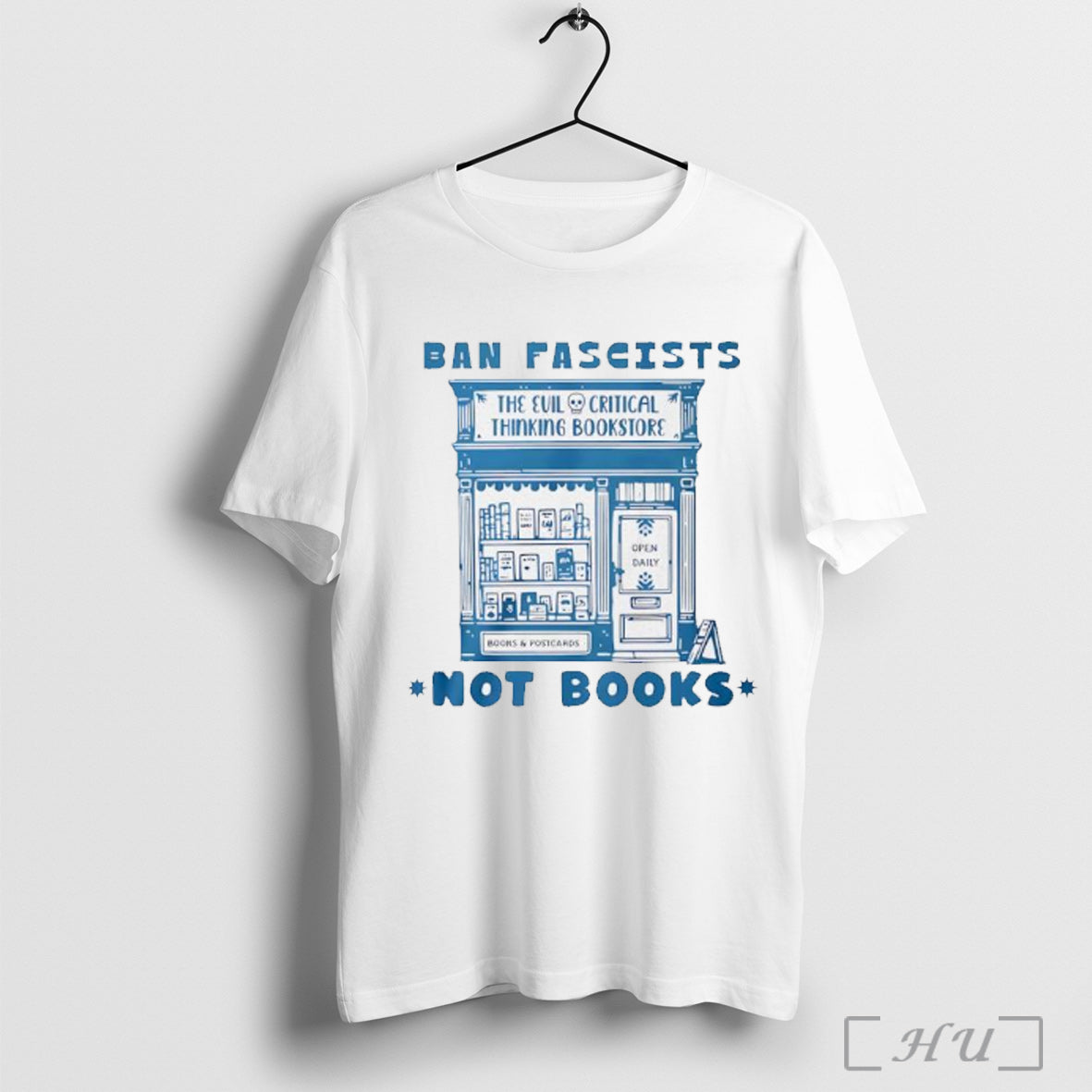Officials Ban Fascists Not Books The Evil Critical - Adult & Kids T-Shirts, Sweatshirts & Hoodies apparel design preview 1