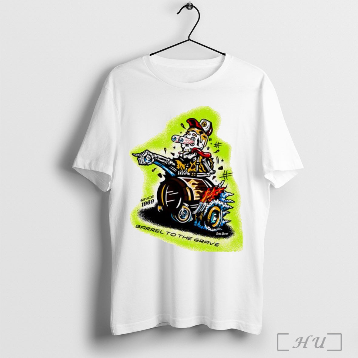 Officials Barrel To The Grave Since 1969 Skeleton - Adult & Kids T-Shirts, Sweatshirts & Hoodies apparel design preview 1