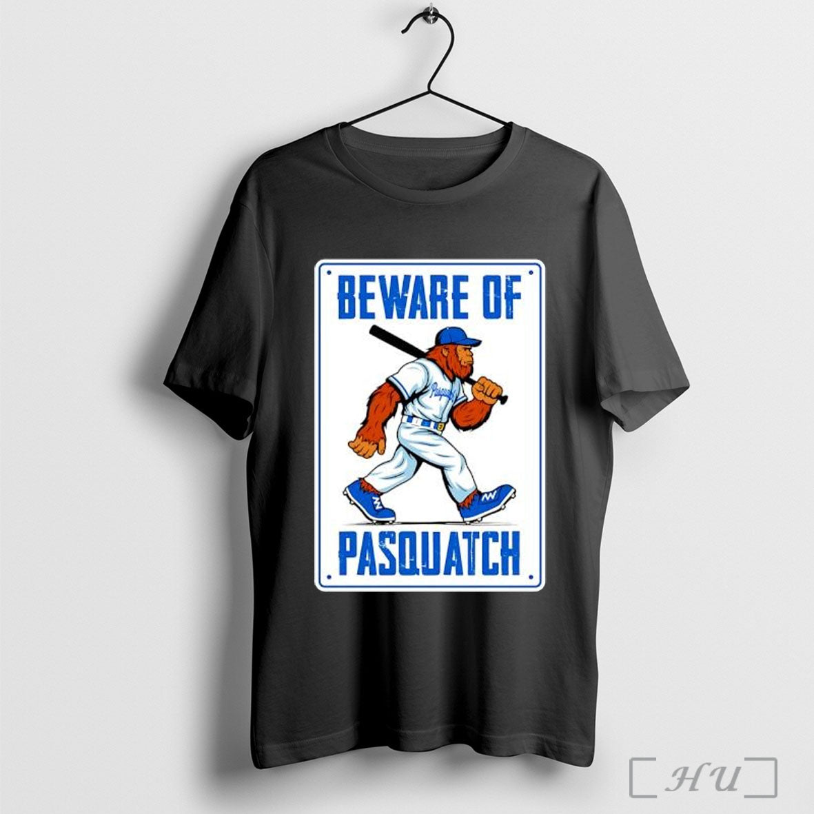 Officials Beware Of Pasquatch Baseball Sasquatch - Adult & Kids T-Shirts, Sweatshirts & Hoodies apparel design preview 1