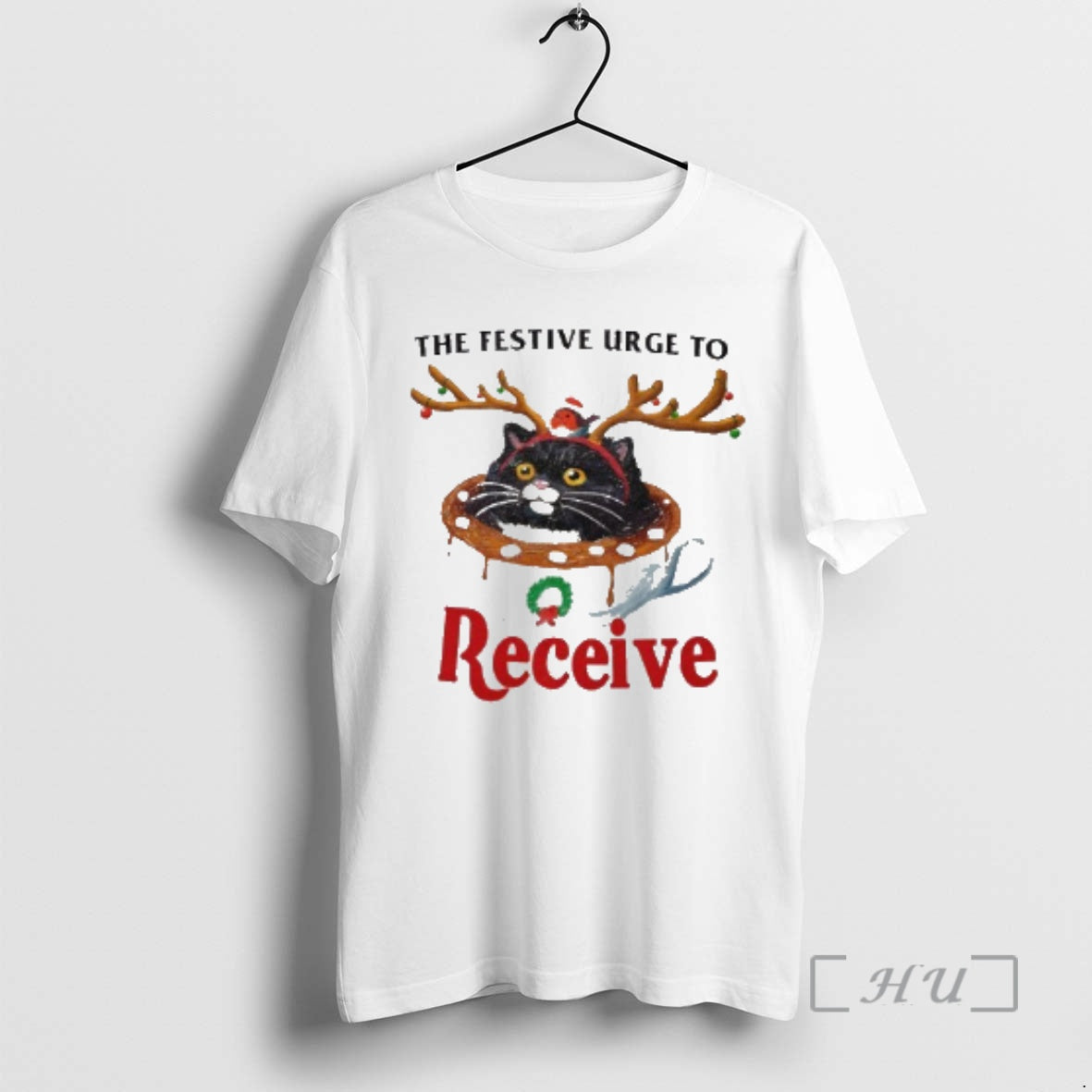 Officials Black Cat Coffee The Festive Urge To - Adult & Kids T-Shirts, Sweatshirts & Hoodies apparel design preview 1