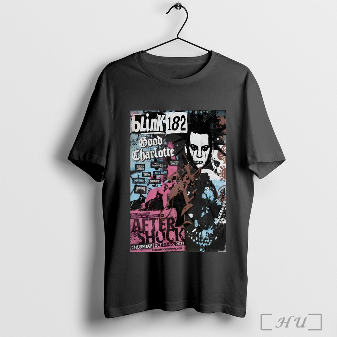 Officials Blink 182 Aftershock Festival In Sacramento - Adult & Kids T-Shirts, Sweatshirts & Hoodies apparel design preview 1
