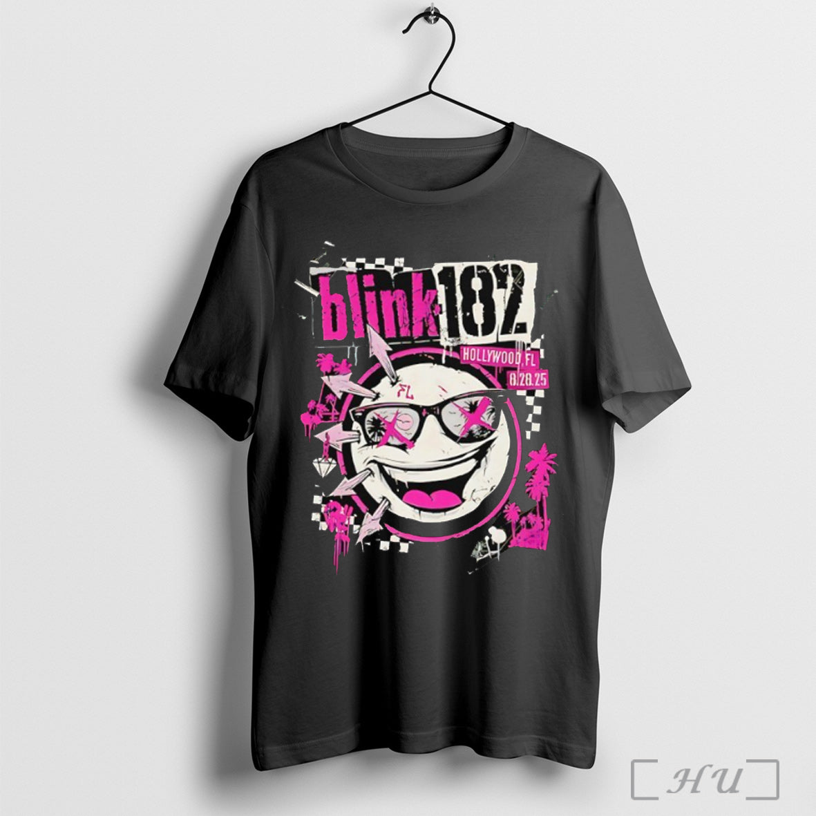 Officials Blink 182 Aug 28 2025 Hard Rock Live - Adult & Kids T-Shirts, Sweatshirts & Hoodies apparel design preview 1