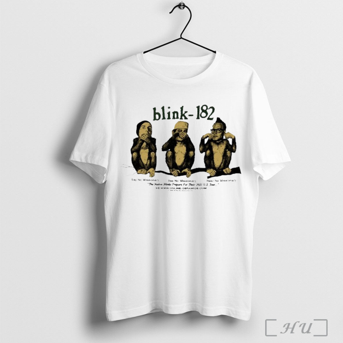 Officials Blink 182 Say No Missionary See Hear The - Adult & Kids T-Shirts, Sweatshirts & Hoodies apparel design preview 1