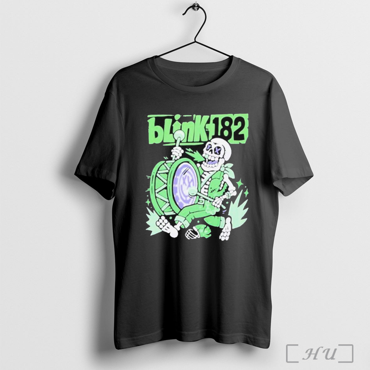 Officials Blink 182 Skeleton Drum - Adult & Kids T-Shirts, Sweatshirts & Hoodies apparel design preview 1