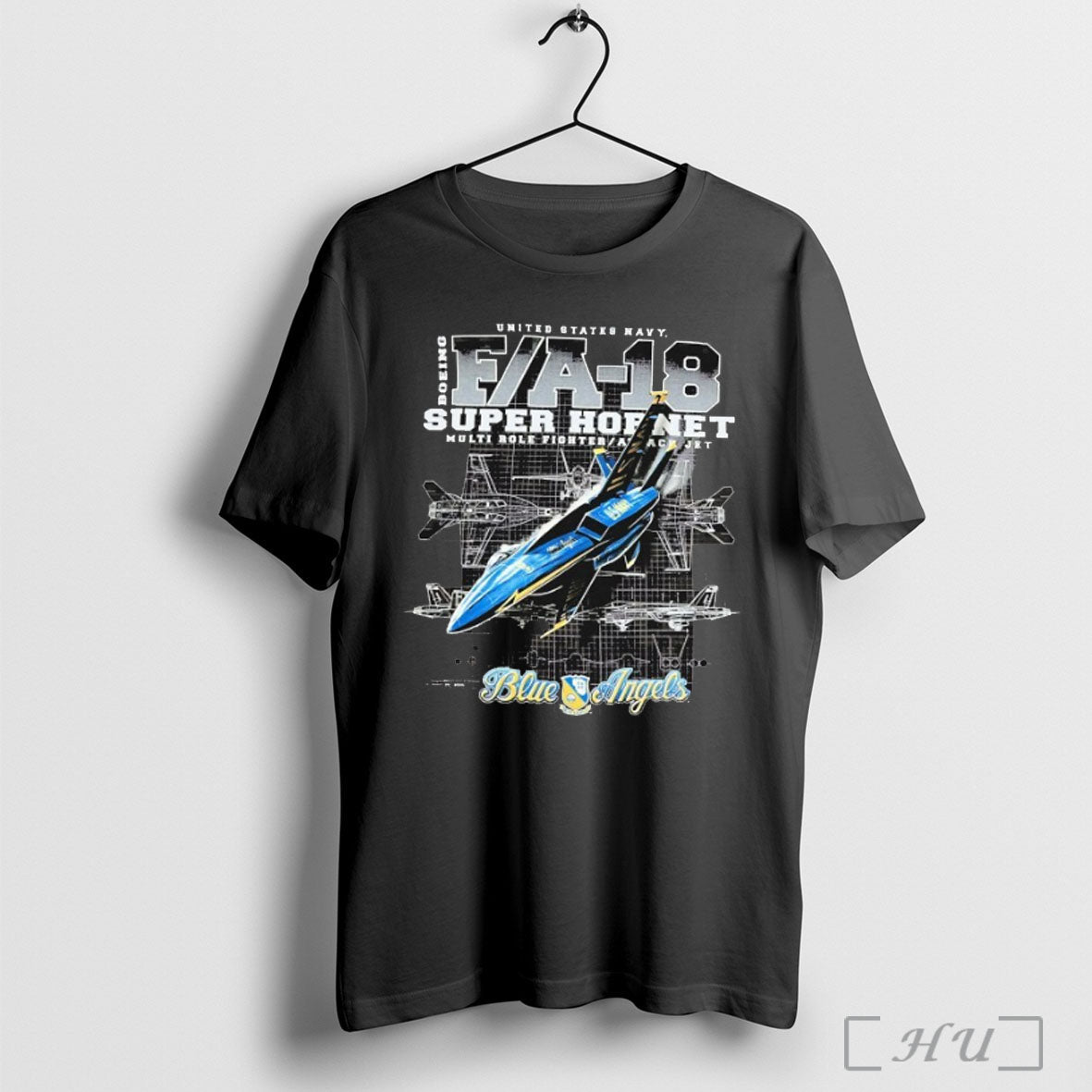 Officials Blue Angels Us Navy F A 18 Super Hornet - Adult & Kids T-Shirts, Sweatshirts & Hoodies apparel design preview 1