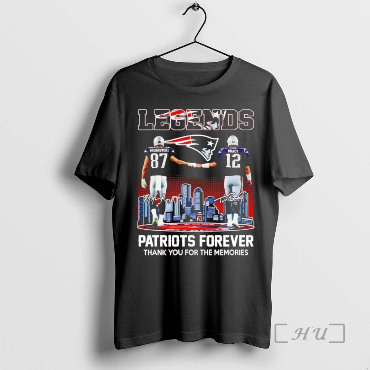 Officials Brady And Maye Legends Patriots Forever - Adult & Kids T-Shirts, Sweatshirts & Hoodies apparel design preview 1