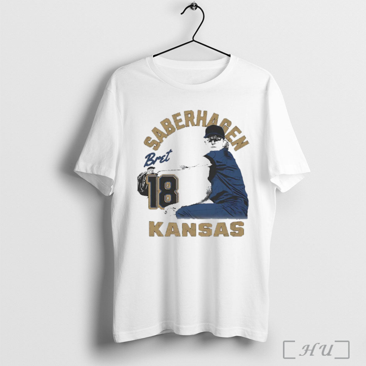 Officials Bret Saberhagen 18 Kansas City Royals - Adult & Kids T-Shirts, Sweatshirts & Hoodies apparel design preview 1