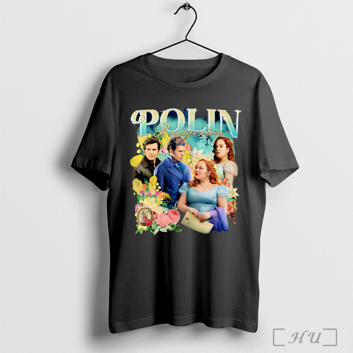Officials Bridgerton Polin Flower Graphic - Adult & Kids T-Shirts, Sweatshirts & Hoodies apparel design preview 1