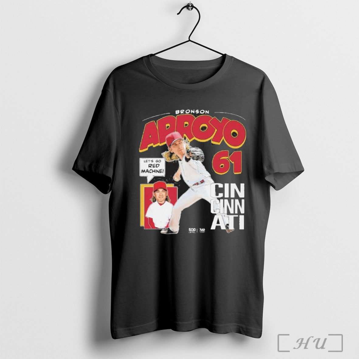 Officials Bronson Arroyo Cincinnati Reds Comic Lets - Adult & Kids T-Shirts, Sweatshirts & Hoodies apparel design preview 1