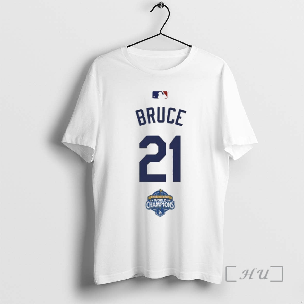 Officials Bruce 21 Back To Champs World Champions - Adult & Kids T-Shirts, Sweatshirts & Hoodies apparel design preview 1