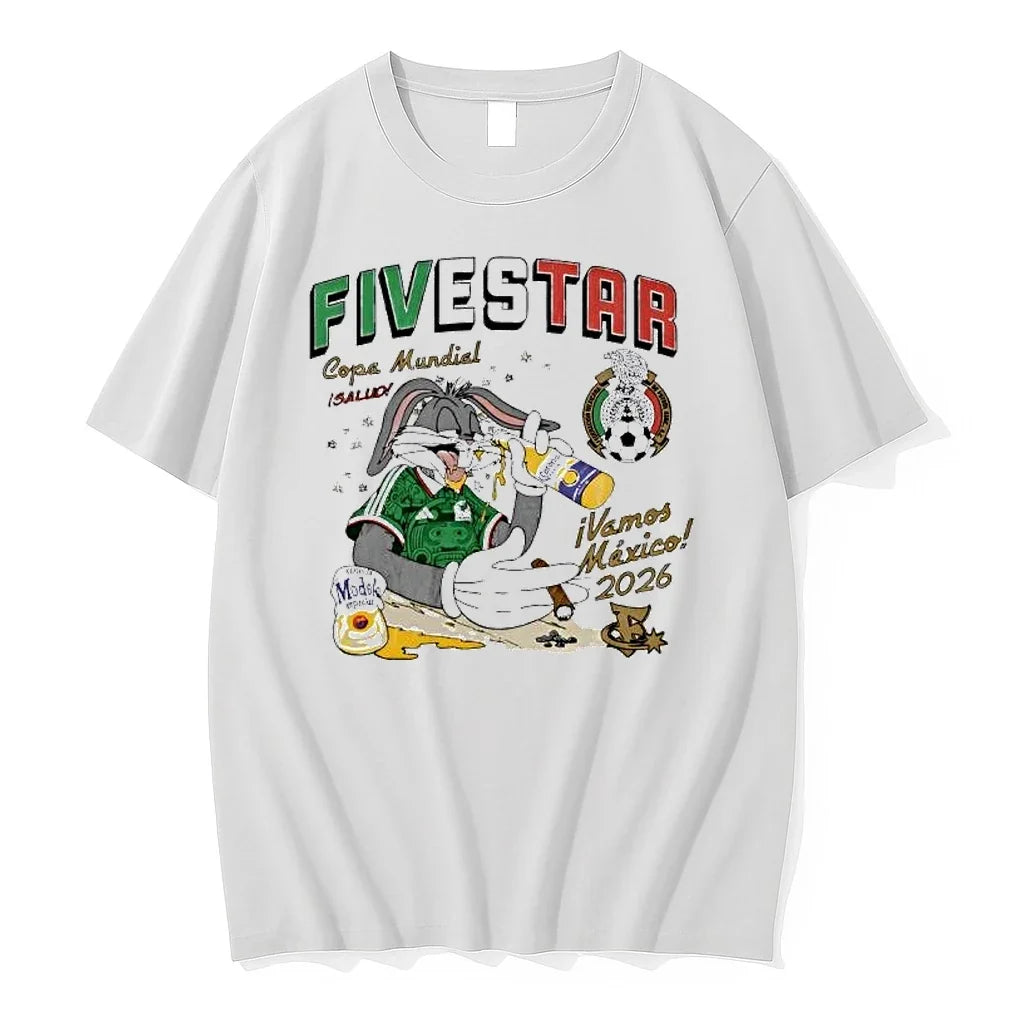 Officials Bugs Bunny Mexico Copa Mundial 2026 Vamos - Adult & Kids T-Shirts, Sweatshirts & Hoodies apparel design preview 1