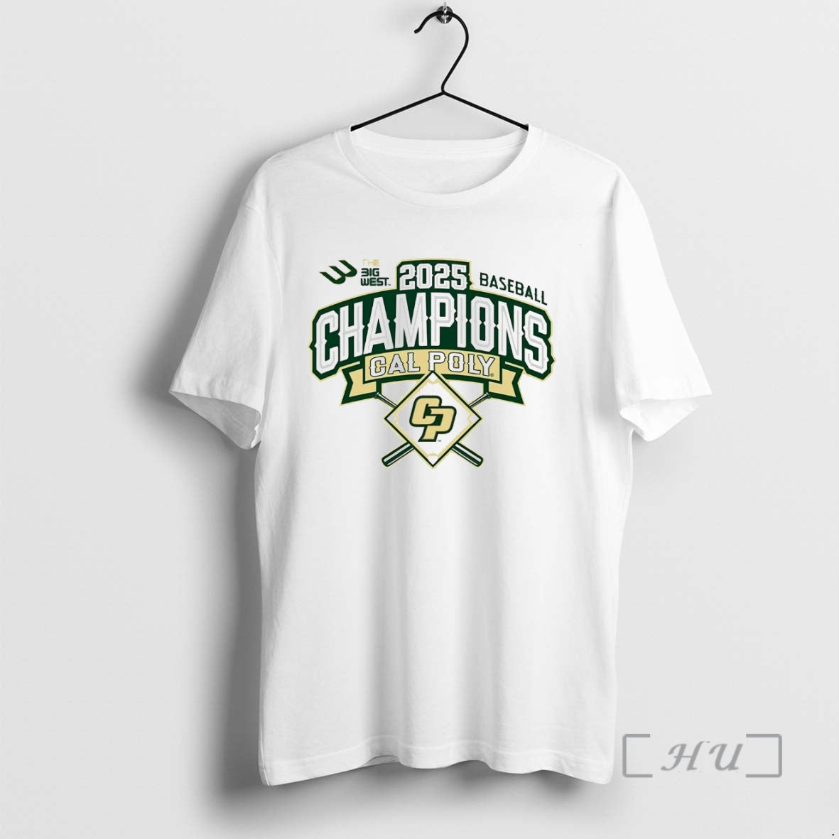 Officials Cal Poly Mustangs 2025 Baseball Big West - Adult & Kids T-Shirts, Sweatshirts & Hoodies apparel design preview 1