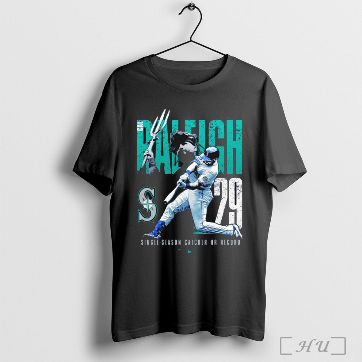 Officials Cal Raleigh Seattle Mariners Single Season - Adult & Kids T-Shirts, Sweatshirts & Hoodies apparel design preview 1