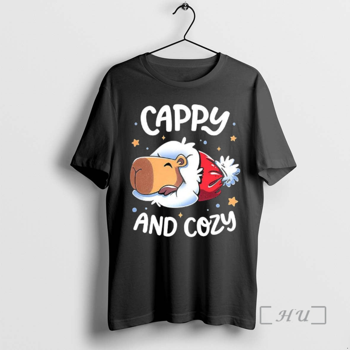 Officials Cappy And Cozy Capybara Holidays Christmas - Adult & Kids T-Shirts, Sweatshirts & Hoodies apparel design preview 1