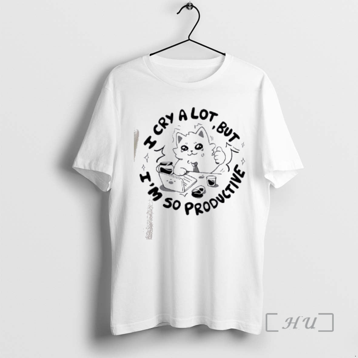 Officials Cat I Cry A Lot But Im So Productive - Adult & Kids T-Shirts, Sweatshirts & Hoodies apparel design preview 1