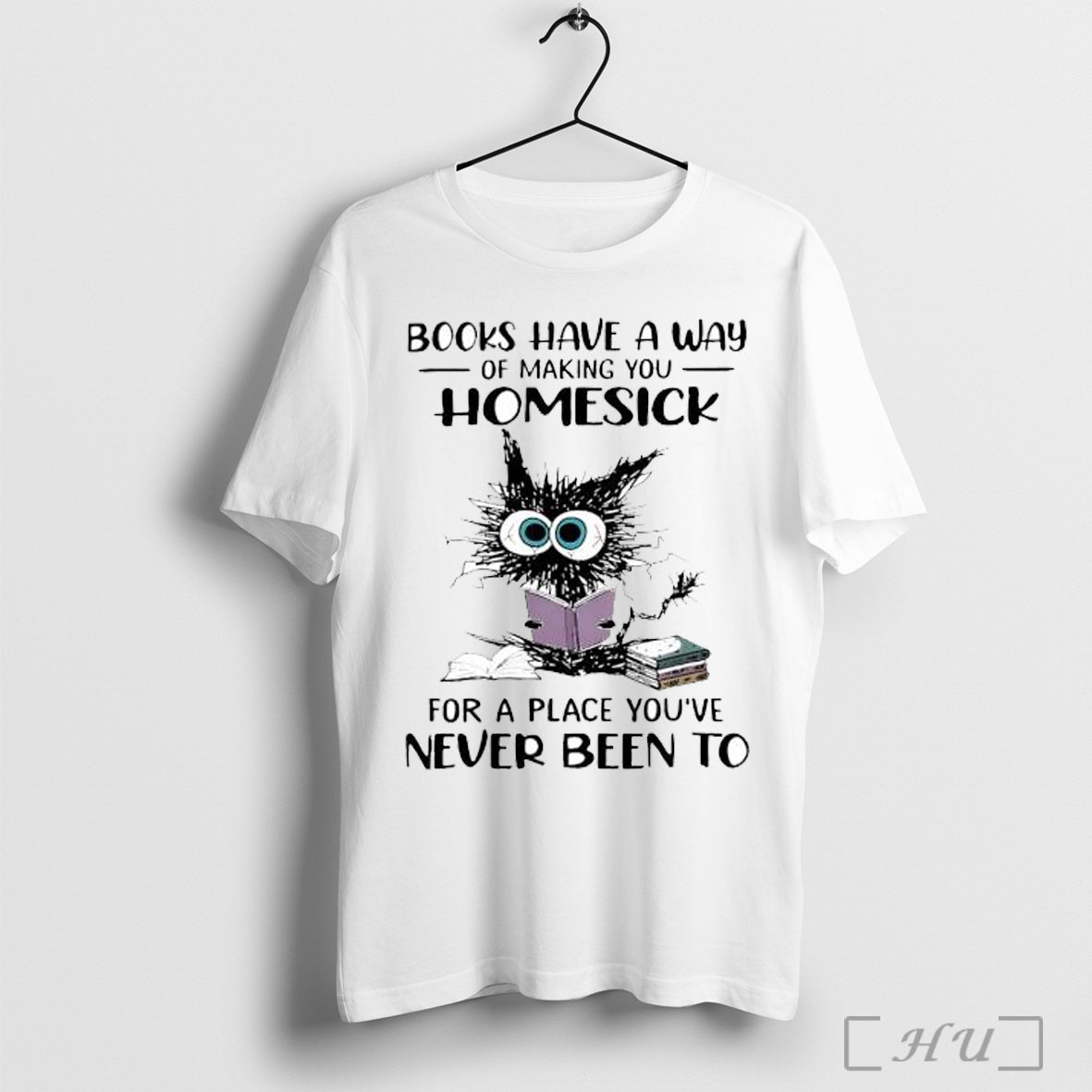 Officials Cat Books Have A Way Of Making You Homesick - Adult & Kids T-Shirts, Sweatshirts & Hoodies apparel design preview 1