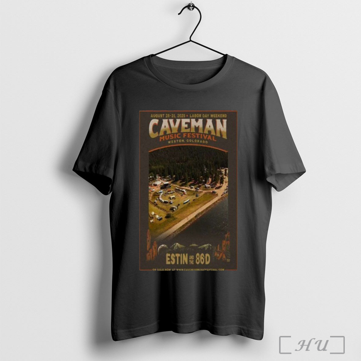 Officials Caveman Music Festival Aug 28 31 Weston Co - Adult & Kids T-Shirts, Sweatshirts & Hoodies apparel design preview 1