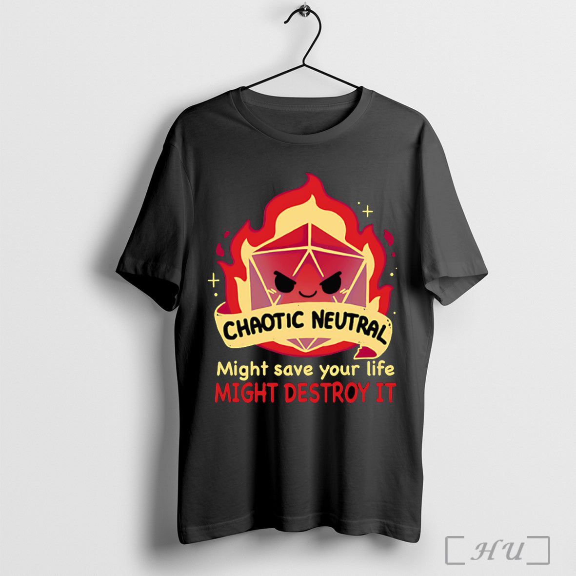 Officials Chaotic Neutral Might Save Your Life - Adult & Kids T-Shirts, Sweatshirts & Hoodies apparel design preview 1