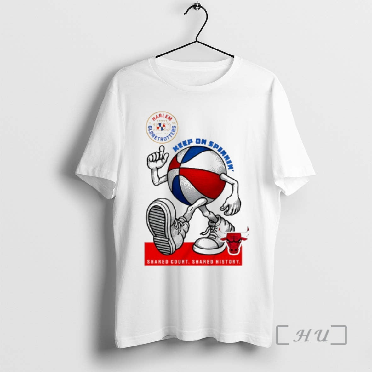 Officials Chicago Bulls X Harlem Globetrotters Keep - Adult & Kids T-Shirts, Sweatshirts & Hoodies apparel design preview 1