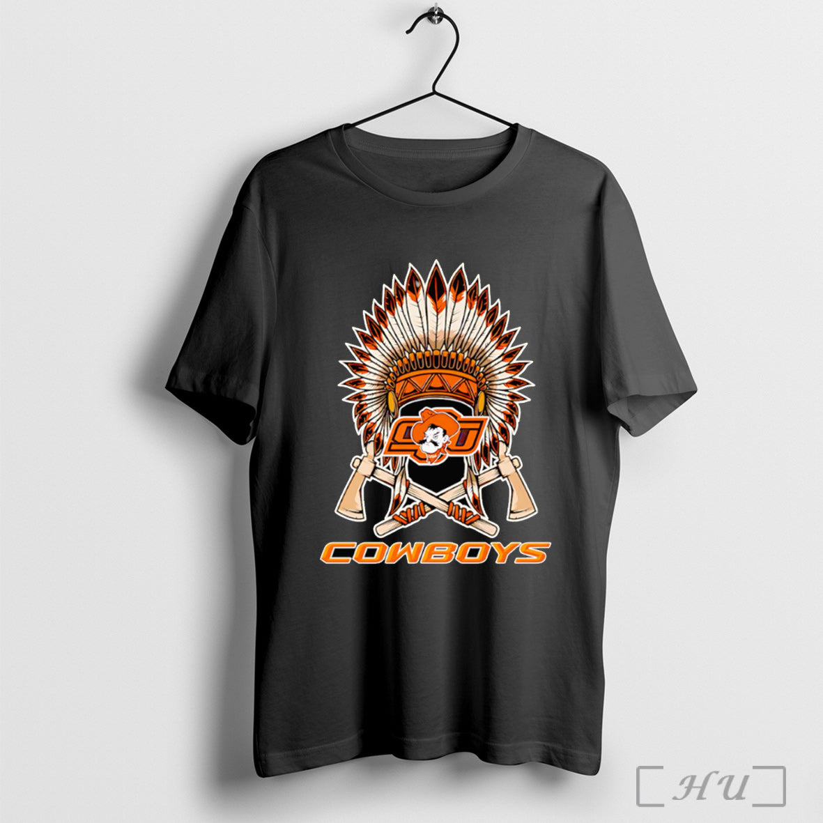 Officials Chief Headdress Oklahoma State Cowboys - Adult & Kids T-Shirts, Sweatshirts & Hoodies apparel design preview 1