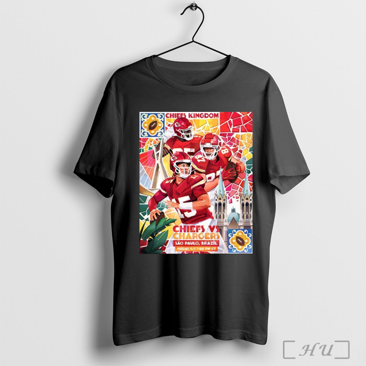 Officials Chiefs Kingdom 2025 Chargers Vs Sao Paulo - Adult & Kids T-Shirts, Sweatshirts & Hoodies apparel design preview 1
