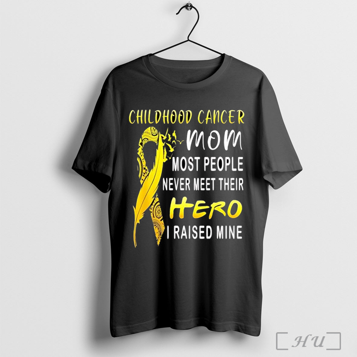 Officials Childhood Cancer Fighter Mom My Son Is Hero - Adult & Kids T-Shirts, Sweatshirts & Hoodies apparel design preview 1