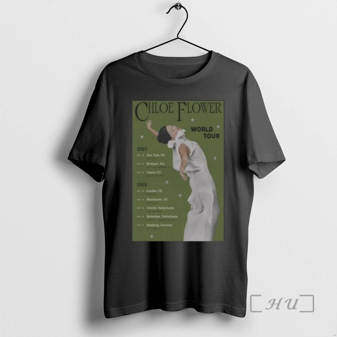 Officials Chloe Flower World Tour 2025 2026 Circle - Adult & Kids T-Shirts, Sweatshirts & Hoodies apparel design preview 1