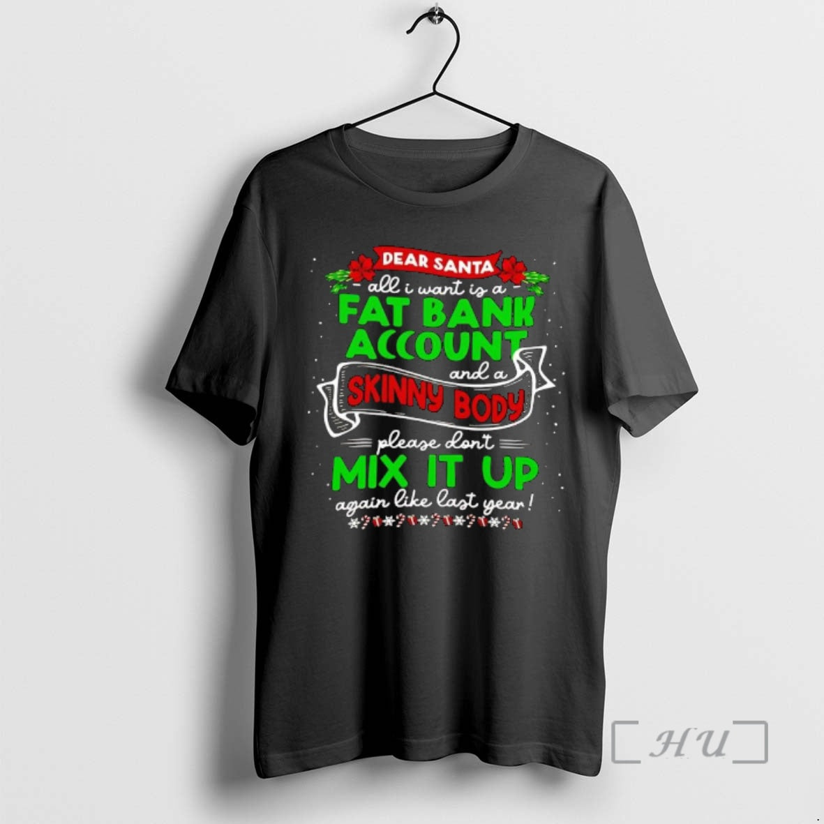 Officials Christmas Dear Santa All I Want Is A Fat - Adult & Kids T-Shirts, Sweatshirts & Hoodies apparel design preview 1