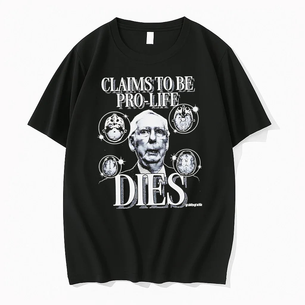 Officials Claims To Be Pro Life Dies Mitch Mcconnell - Adult & Kids T-Shirts, Sweatshirts & Hoodies apparel design preview 1