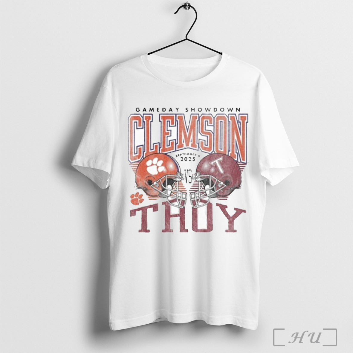 Officials Clemson Tigers Vs Troy Trojans 2025 Gameday - Adult & Kids T-Shirts, Sweatshirts & Hoodies apparel design preview 1