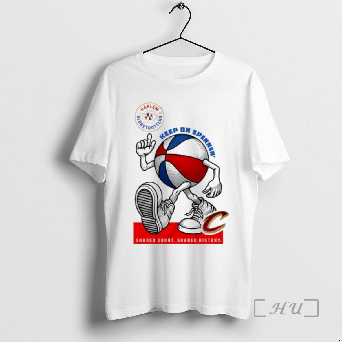 Officials Cleveland Cavaliers X Harlem Globetrotters - Adult & Kids T-Shirts, Sweatshirts & Hoodies apparel design preview 1