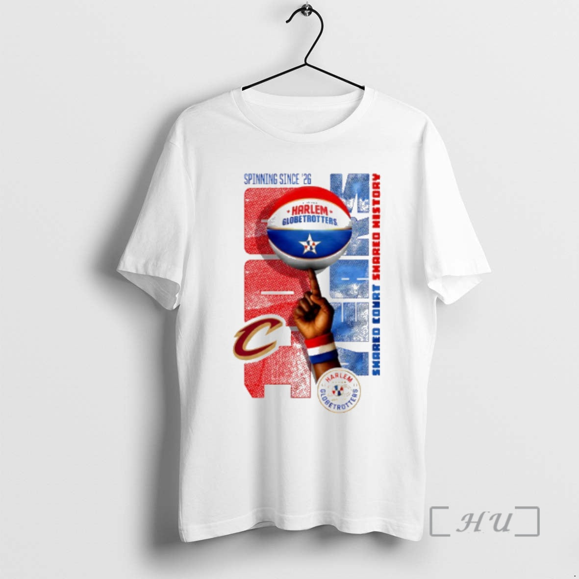 Officials Cleveland Cavaliers X Harlem Globetrotters - Adult & Kids T-Shirts, Sweatshirts & Hoodies apparel design preview 1