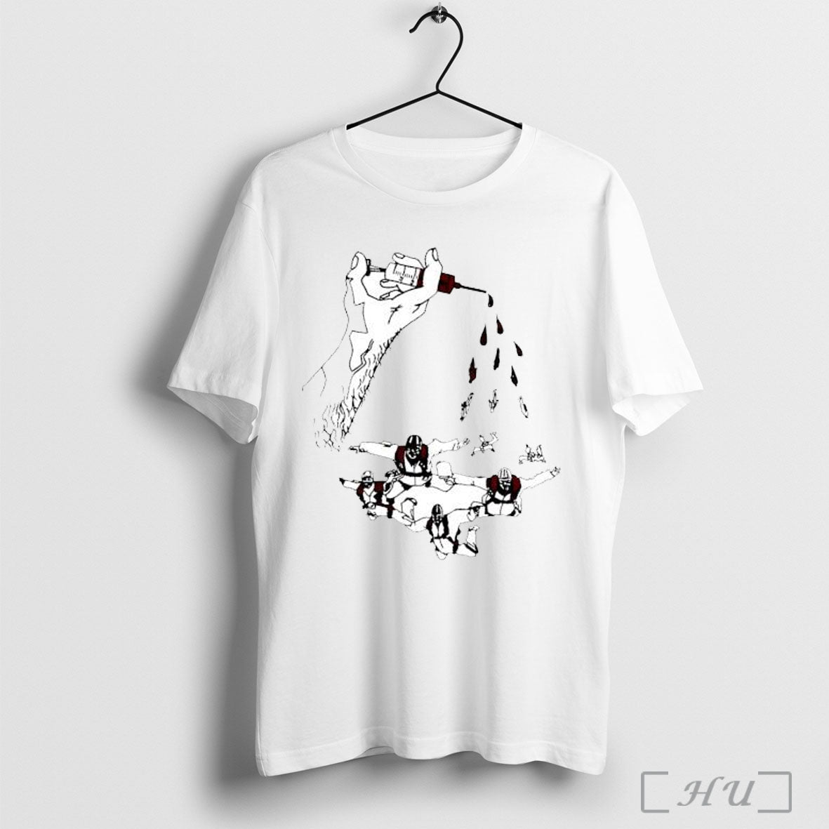 Officials Collier 83 Skydivers Syringe Posters White - Adult & Kids T-Shirts, Sweatshirts & Hoodies apparel design preview 1