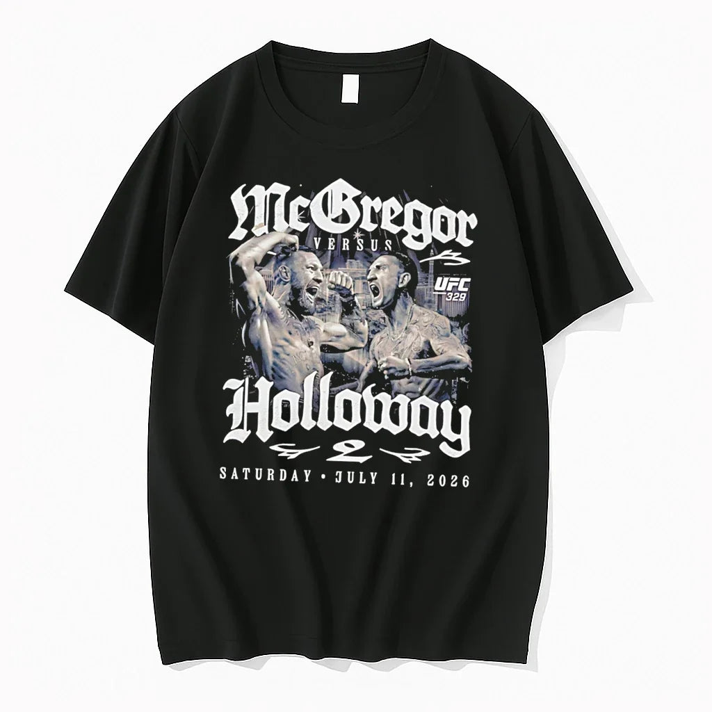 Officials Conor Vs Max Holloway Ufc 329 July 11 2026 - Adult & Kids T-Shirts, Sweatshirts & Hoodies apparel design preview 1