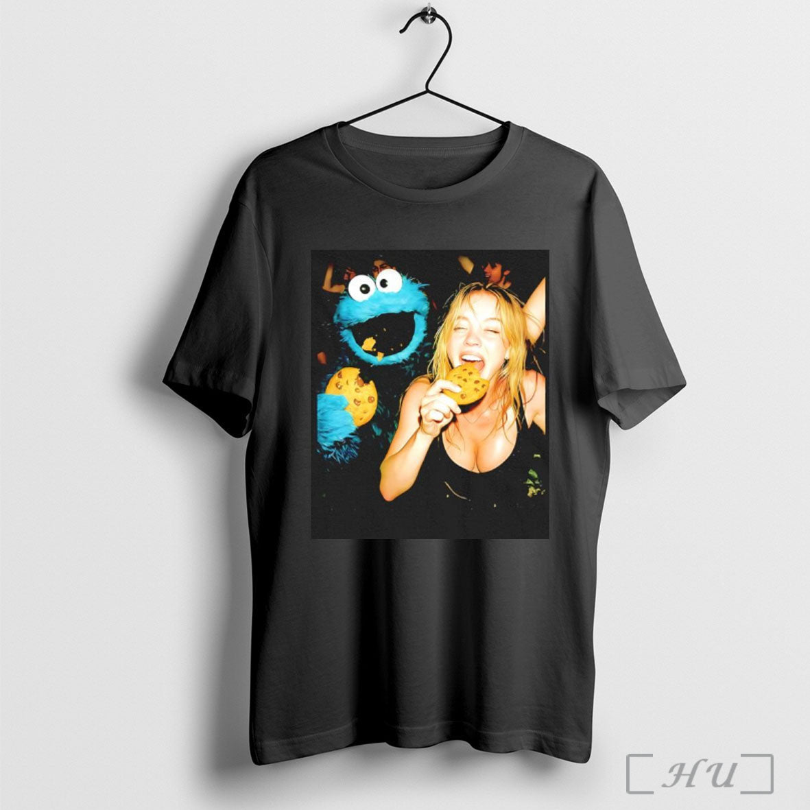 Officials Cookie Monster And Sydney Sweeney Party - Adult & Kids T-Shirts, Sweatshirts & Hoodies apparel design preview 1