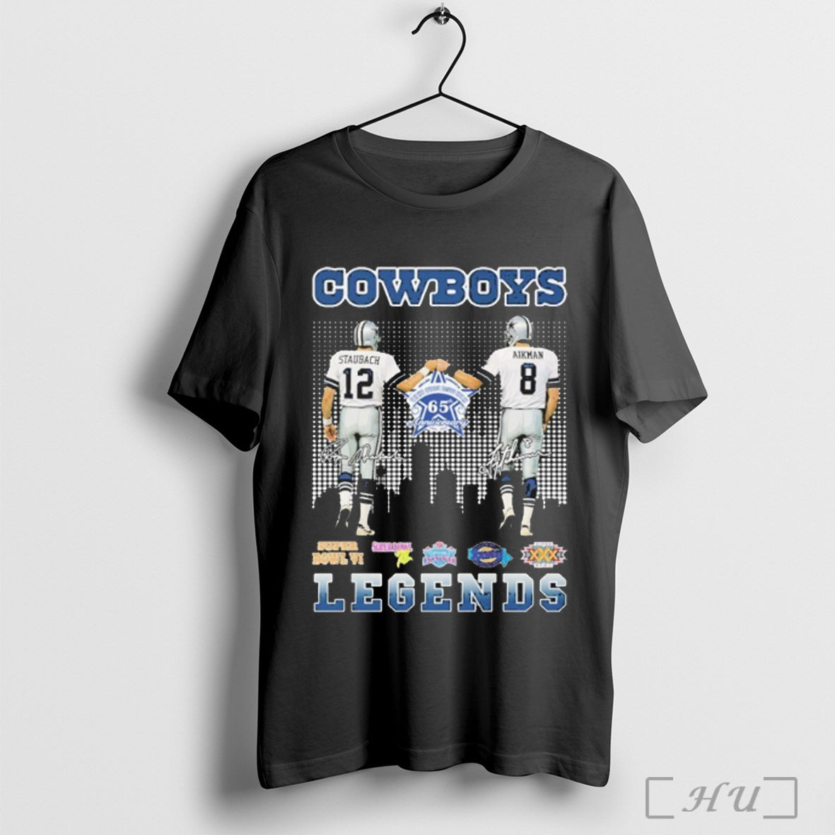 Officials Cowboys Staubach And Aikman Signature - Adult & Kids T-Shirts, Sweatshirts & Hoodies apparel design preview 1