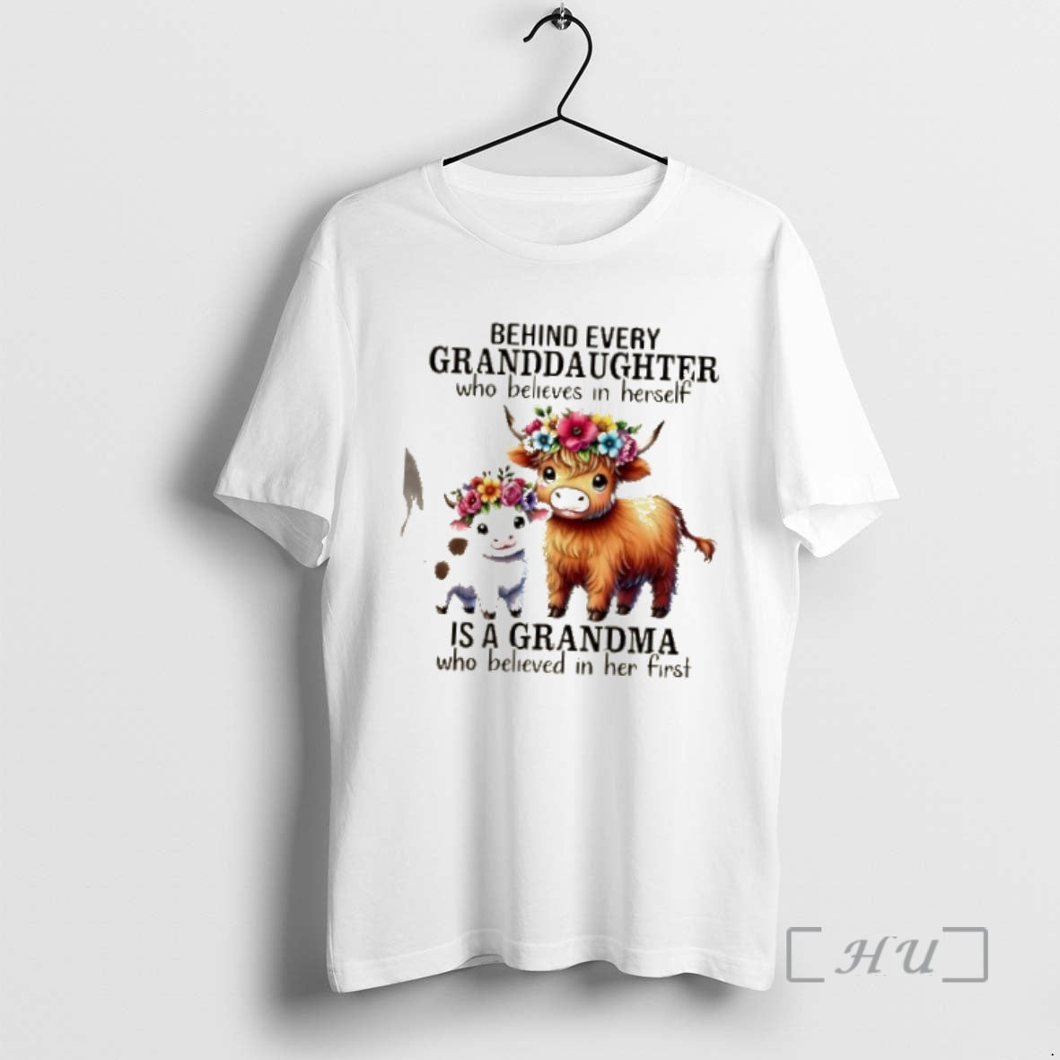 Officials Cows Behind Every Granddaughter Who - Adult & Kids T-Shirts, Sweatshirts & Hoodies apparel design preview 1