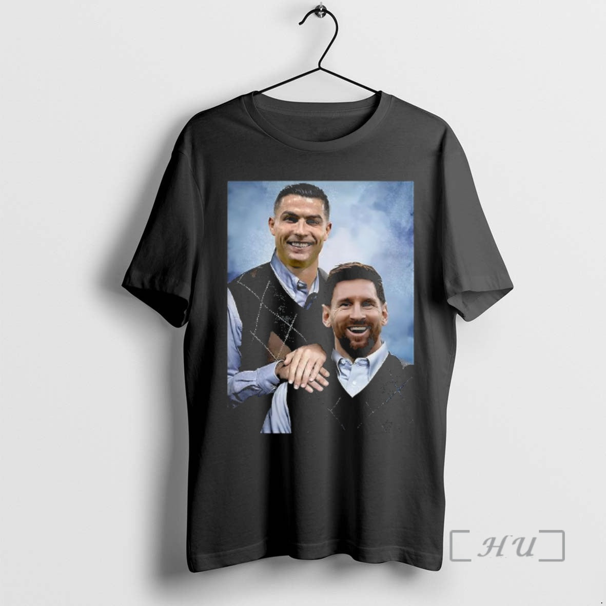 Officials Cr7 And Messi Step Brothers The Goats - Adult & Kids T-Shirts, Sweatshirts & Hoodies apparel design preview 1