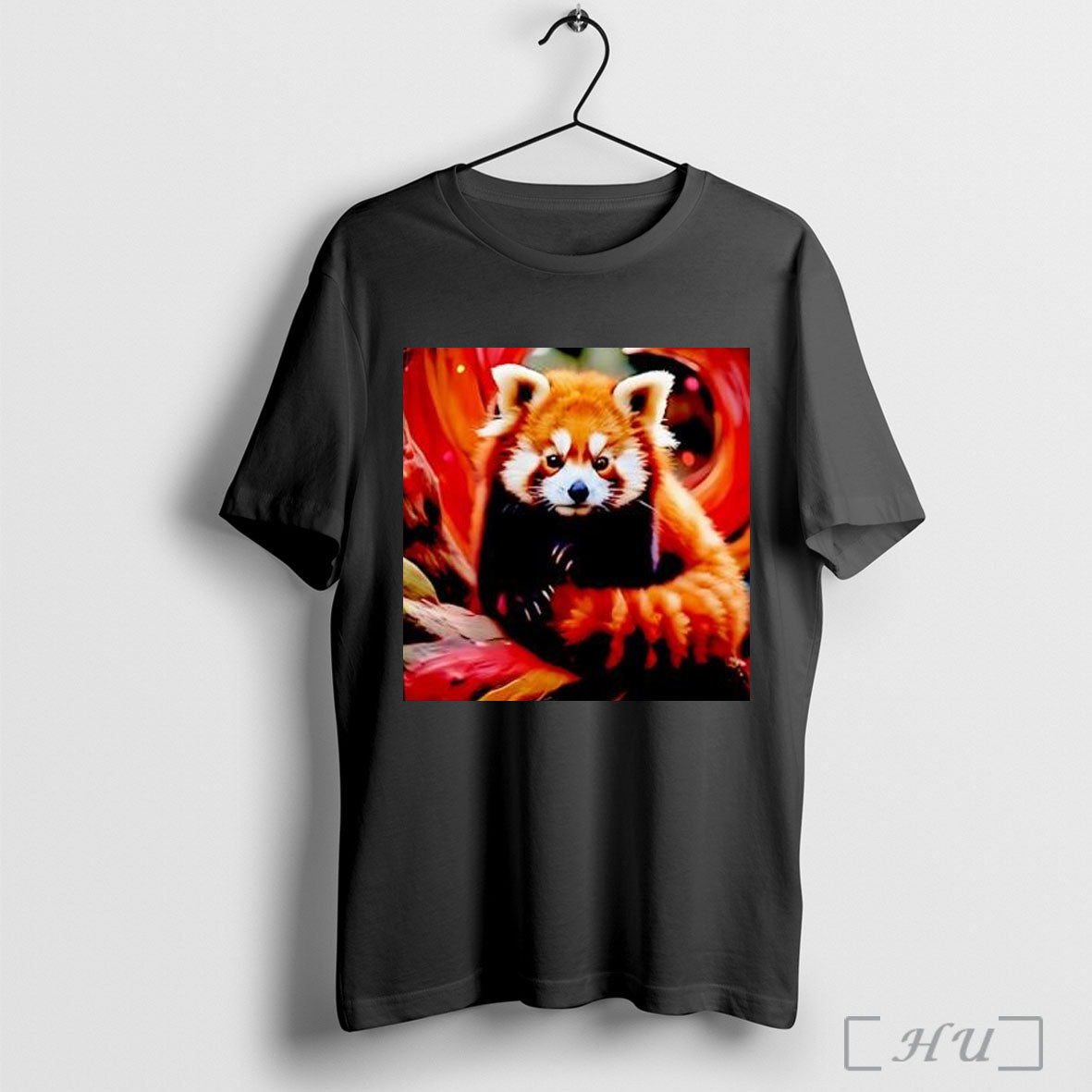 Officials Cute Red Panda Fluffy Animal Black And - Adult & Kids T-Shirts, Sweatshirts & Hoodies apparel design preview 1