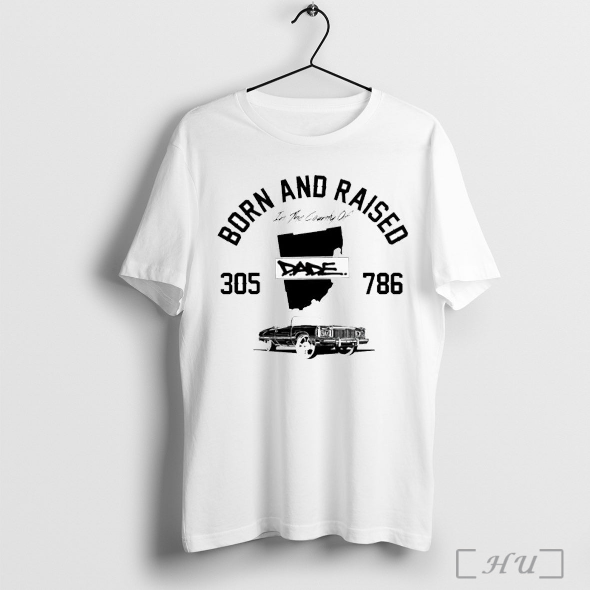 Officials Dade Born And Raised In The Country Of 305 - Adult & Kids T-Shirts, Sweatshirts & Hoodies apparel design preview 1