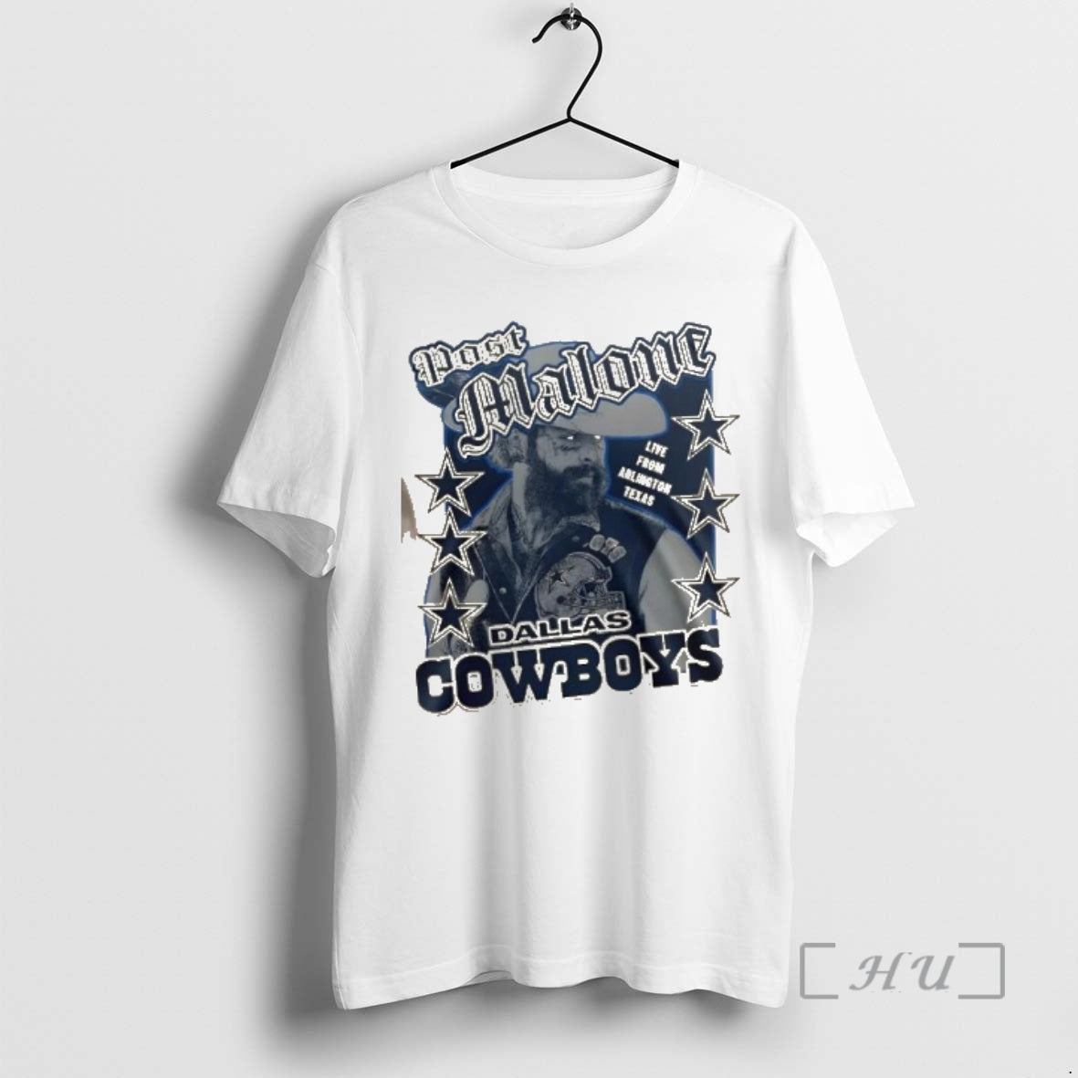 Officials Dallas Cowboys X Post Malone Live From - Adult & Kids T-Shirts, Sweatshirts & Hoodies apparel design preview 1