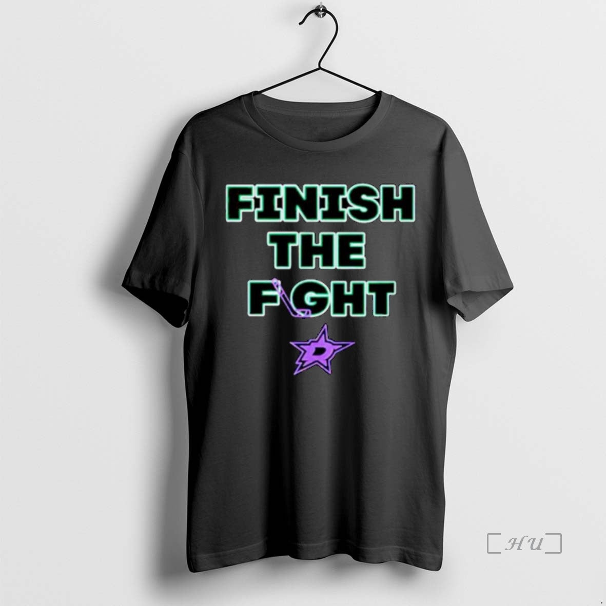 Officials Dallas Star Finish The Fight Ornaments - Adult & Kids T-Shirts, Sweatshirts & Hoodies apparel design preview 1