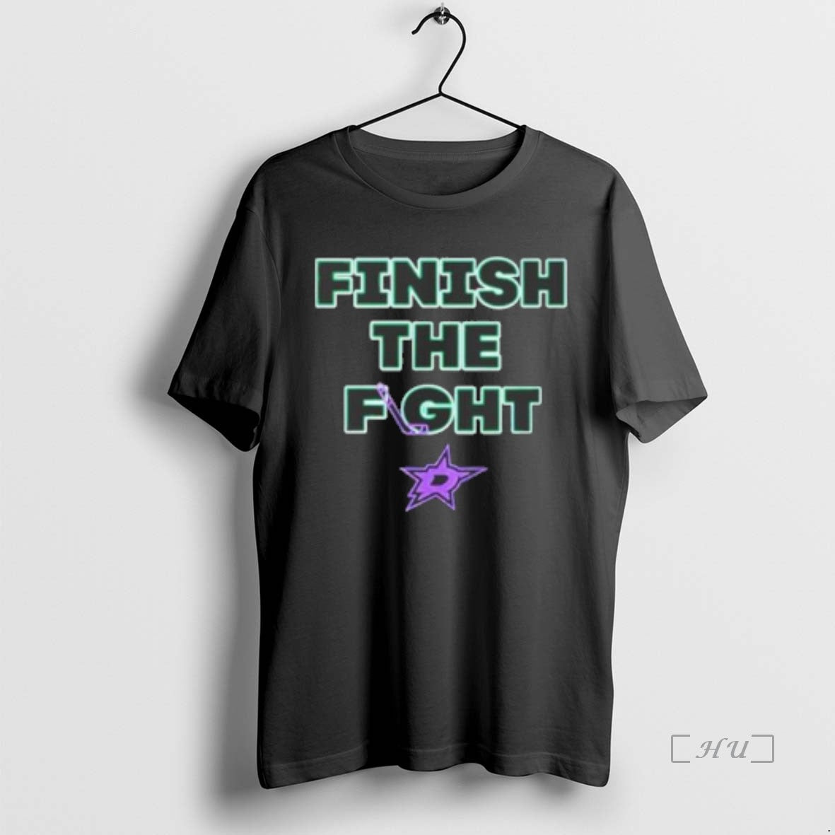Officials Dallas Star Finish The Fight - Adult & Kids T-Shirts, Sweatshirts & Hoodies apparel design preview 1