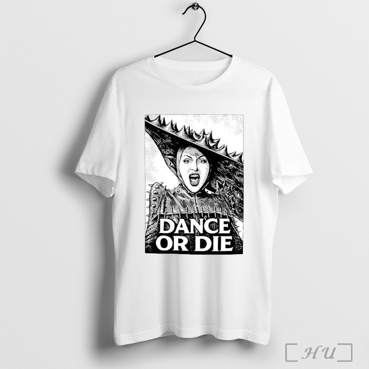 Officials Dance Or Die Spiked Hat Shoulder Pad Lady - Adult & Kids T-Shirts, Sweatshirts & Hoodies apparel design preview 1