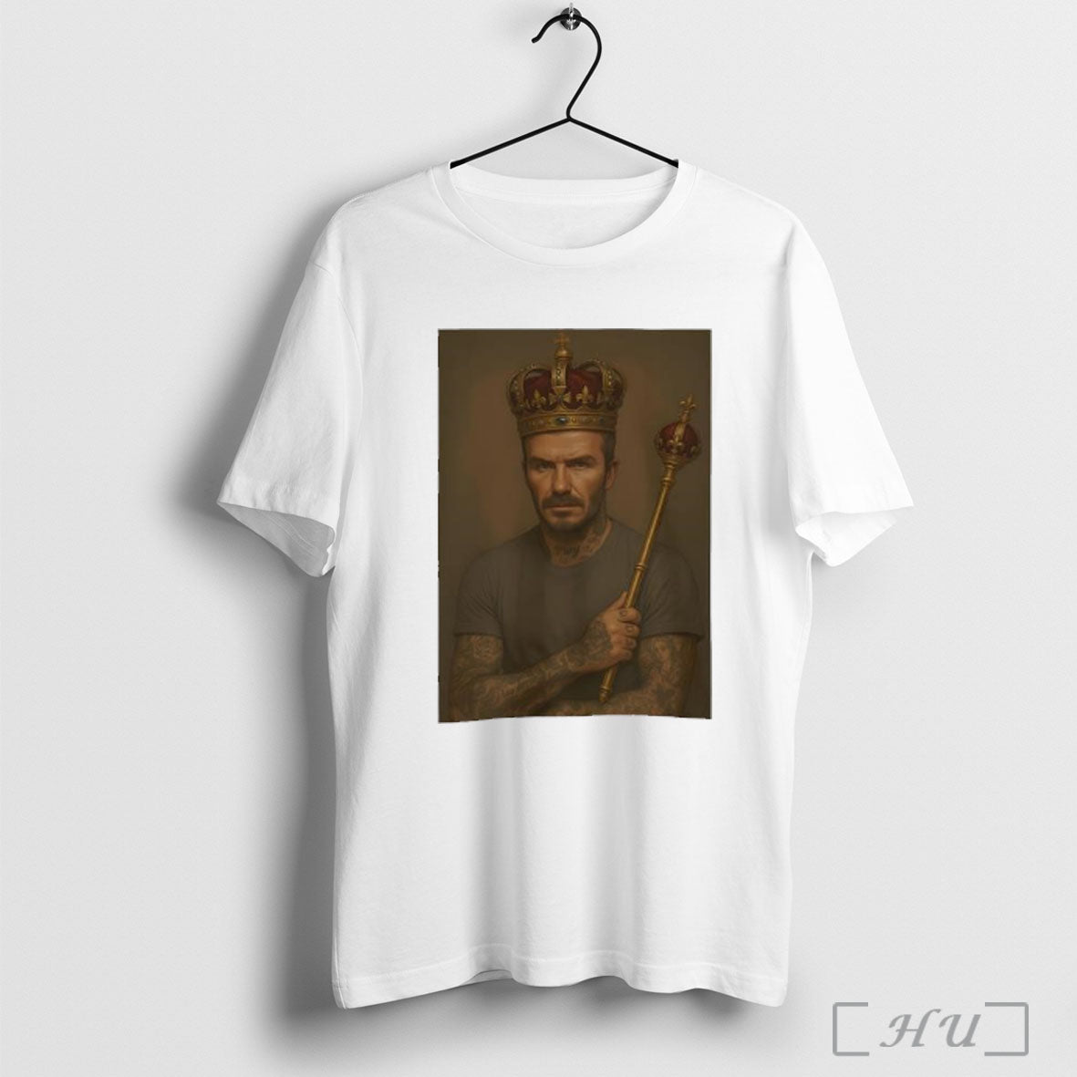 Officials David Beckham Crown Tattoos King Football - Adult & Kids T-Shirts, Sweatshirts & Hoodies apparel design preview 1